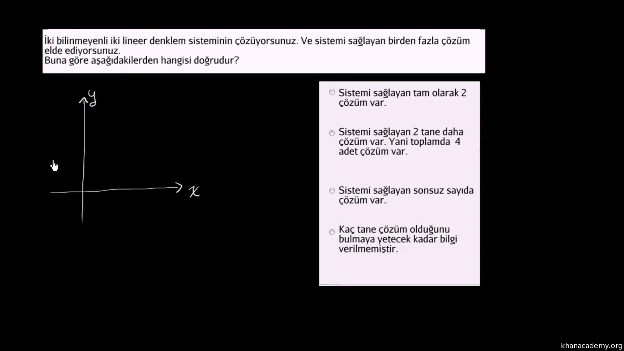 Doğrusal tipte bir denklem sistemi nasıl çözülür Doğrusal tipte bir denklem sistemi nasıl çözülür