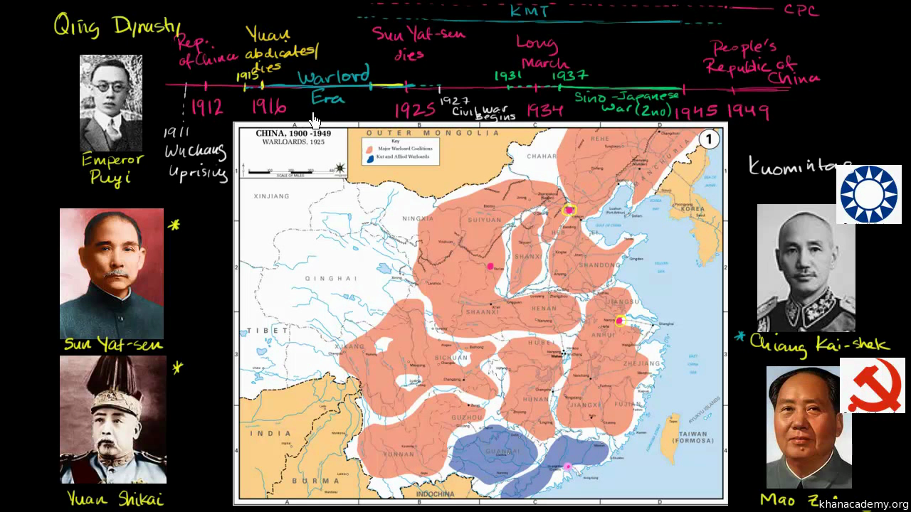 resume When Did The Civil War In China Resume overview of chinese history 1911 1949 video khan academy