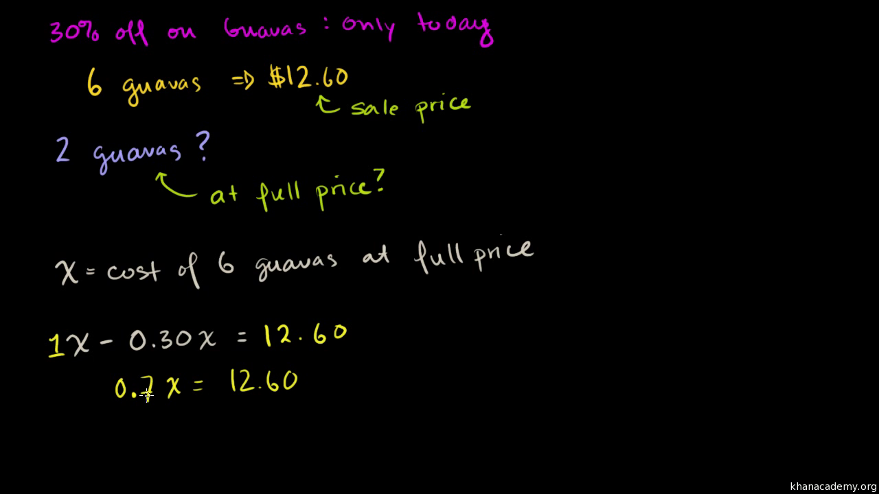 Percent Word Problems Practice Khan Academy