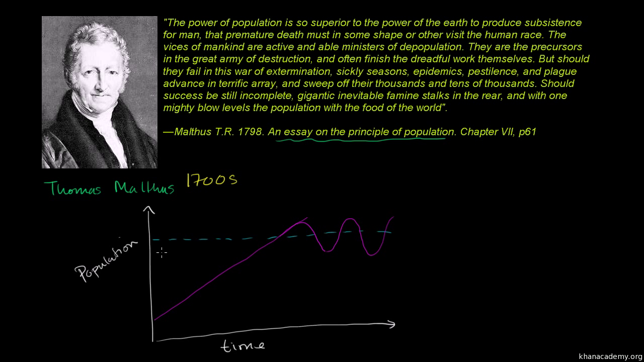 An essay on the principle of population key quotes
