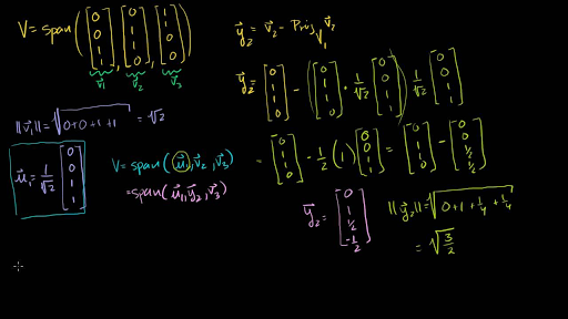 Orthogonal on sale basis calculator