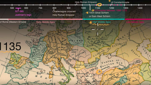 feudalism in the middle ages map