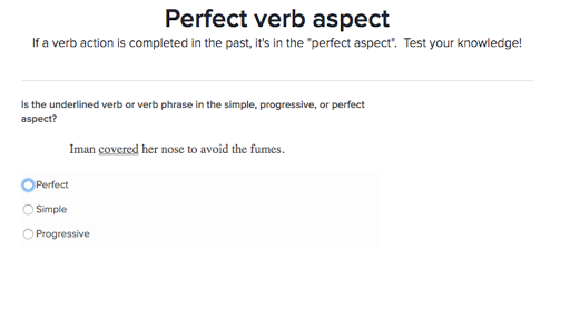 Perfect Aspect Of Verb Worksheet Pdf