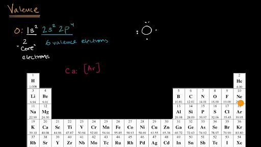 Valence deals of oxygen