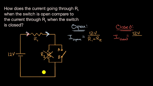 Current Due To Closing A Switch Worked Example Video Khan Academy