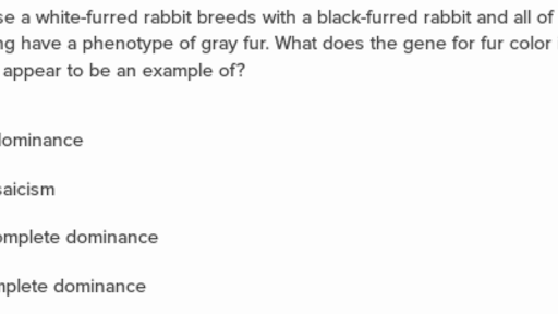 Mendelian Genetics Questions Practice Khan Academy