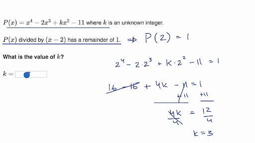 remainder theorem