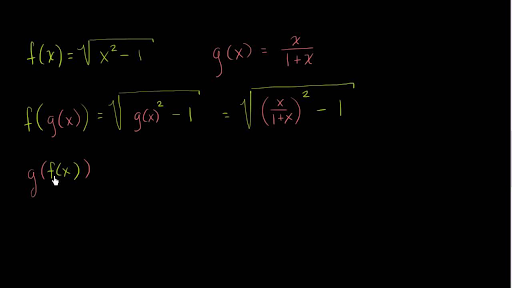 Encontrar Funciones Compuestas Video Khan Academy