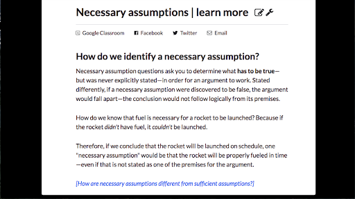 Necessary Assumptions Learn More Article Khan Academy