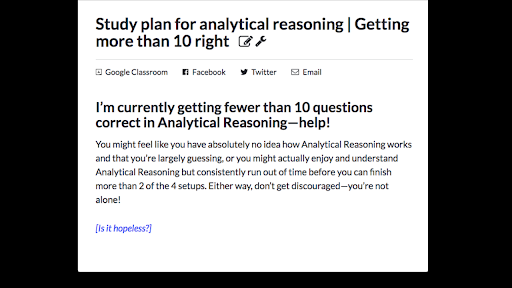 Study Plan For Analytical Reasoning Getting More Than 10 - 