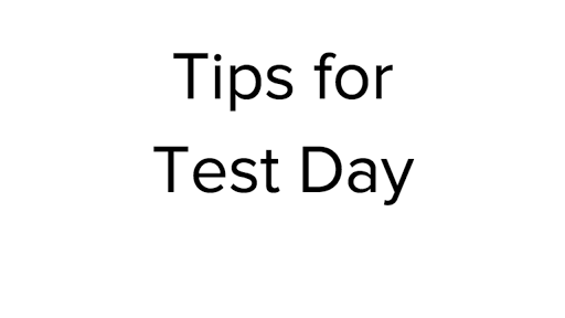 Tips For Test Day Article Khan Academy