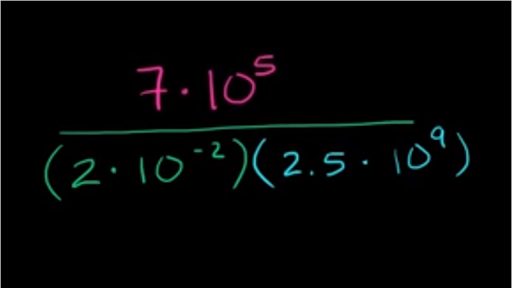 Scientific notation deals division calculator