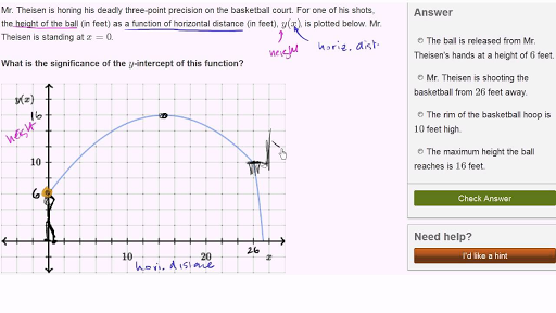 Problema verbal de intereptación de una gráfica: básquetbol (video) | Khan  Academy