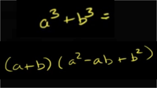 Factoring Sum Of Cubes Video Khan Academy