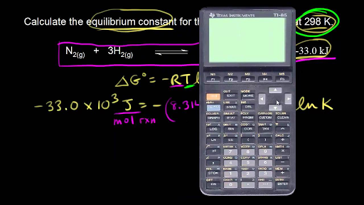 Standard Change In Free Energy And The Equilibrium Constant Video Khan Academy