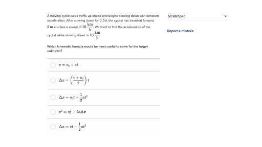 1d kinematic equations