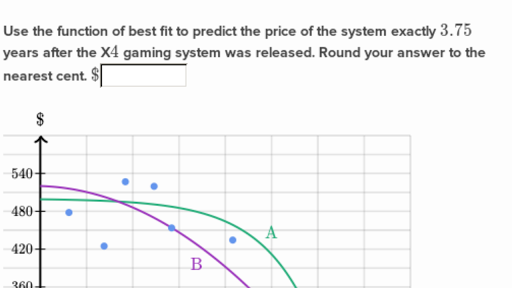 Fitting Quadratic And Exponential Functions To Scatter Plots Practice Khan Academy
