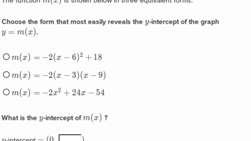 Features Of Quadratic Functions Strategy Practice Khan