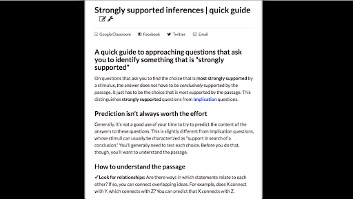 Strongly Supported Inferences Quick Guide Article Khan Academy