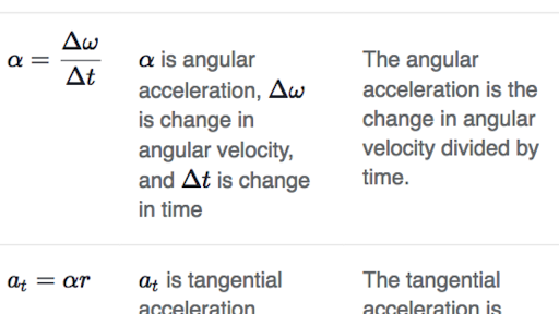 Hasil carian imej untuk angular acceleration formula