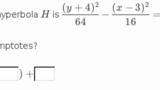 Equation of a hyperbola from features (practice) | Khan Academy