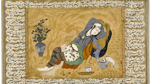 ancient islamic women painting