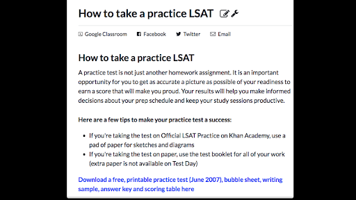 How to take a practice LSAT (article) | Khan Academy