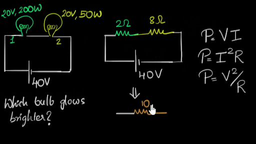 Solved Example Power Dissipated In Bulbs Video Khan Academy