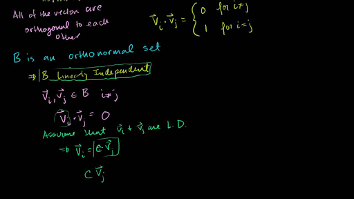 Introduction To Orthonormal Bases Video Khan Academy