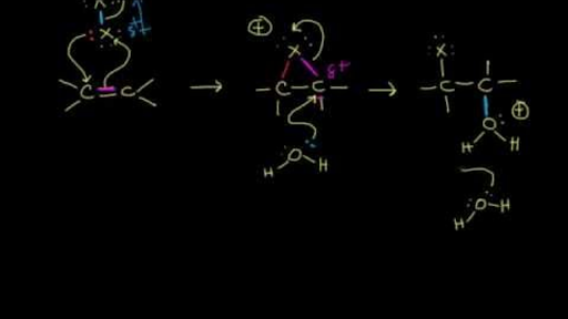 Electrophilic Addition Of Halogens Halohydrin Formation Practice Khan Academy