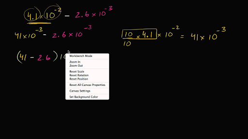 scientific notation negative