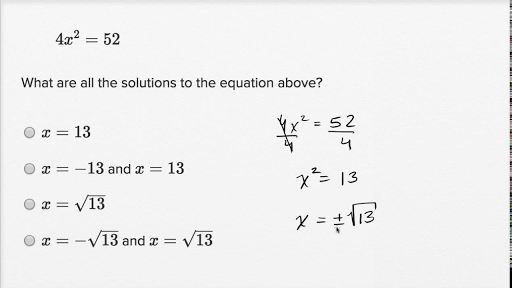 Solving Quadratic Equations — Basic Example (Video) | Khan Academy