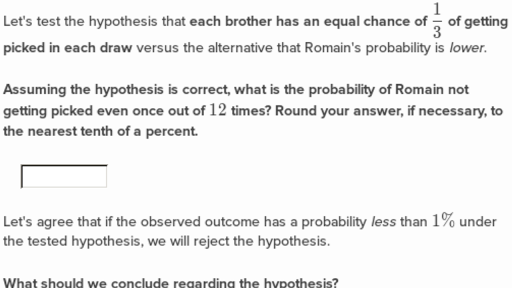 Simple Hypothesis Testing Practice Khan Academy