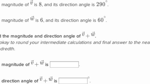 Add Vectors Magnitude And Direction Practice Khan Academy 1614