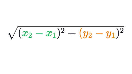 distance formula example