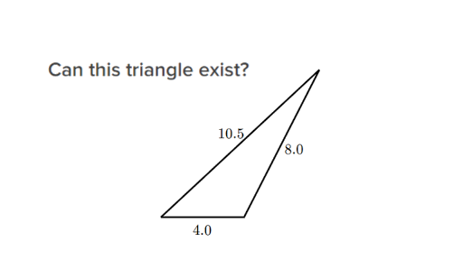 Triangle side length rules (practice) | Khan Academy