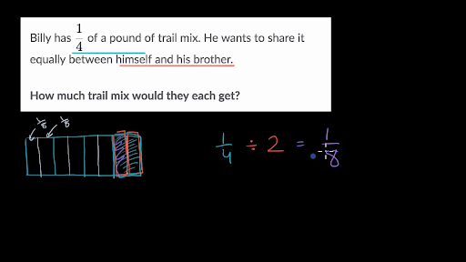 Divide Fractions And Whole Numbers Word Problems (Practice) | Khan Academy