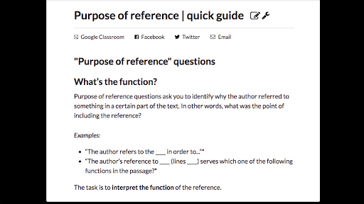 Purpose of reference | Quick guide (article) | Khan Academy