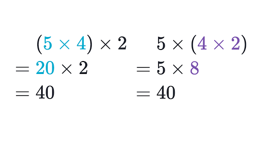 what is meaning of associative property in math