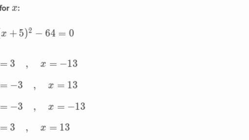 Solve Quadratic Equations By Taking Square Roots practice Khan Academy