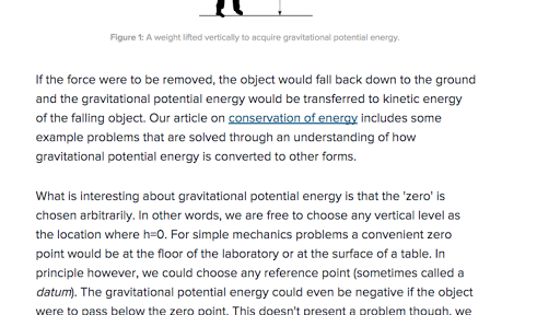 What Is Gravitational Potential Energy Article Khan Academy