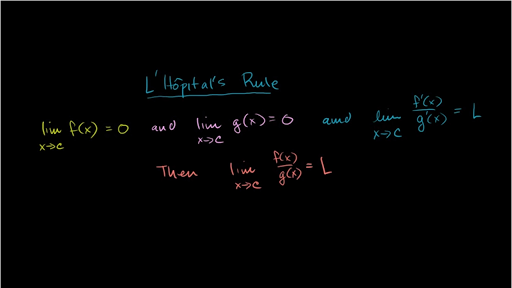 L Hopital S Rule Introduction Video Khan Academy