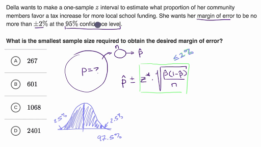 Determining Sample Size Based On Confidence And Margin Of Error