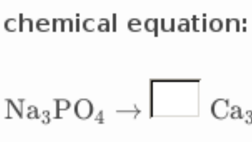 chemical balance equation