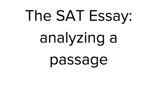 khan sat essay