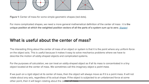 What Is Center Of Mass Article Khan Academy