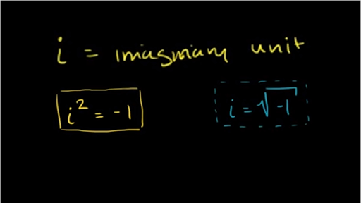 Intro to the imaginary numbers (video)