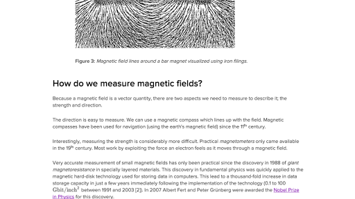 uses of magnetic compass in physics