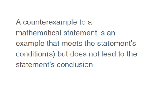 Counterexamples Lesson Article Lessons Khan Academy