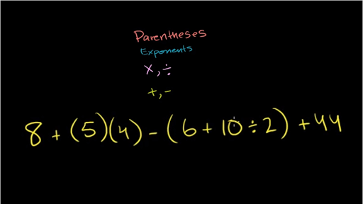 order of operations example video khan academy